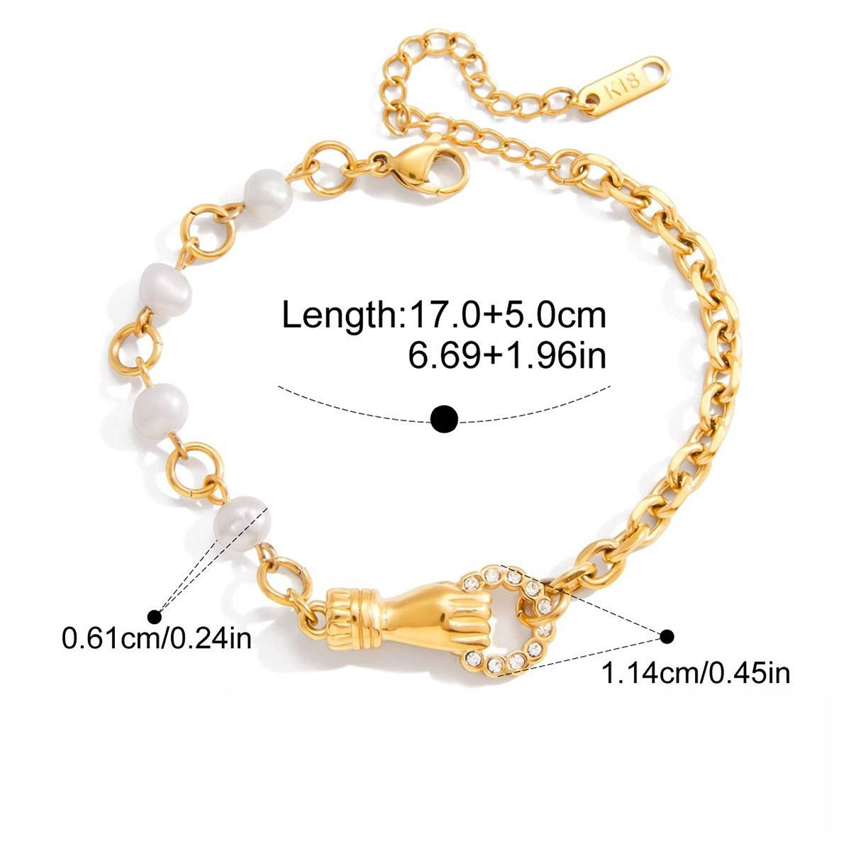 Minimalist 18K Gold-Plated Titanium Steel Cuff Bracelet