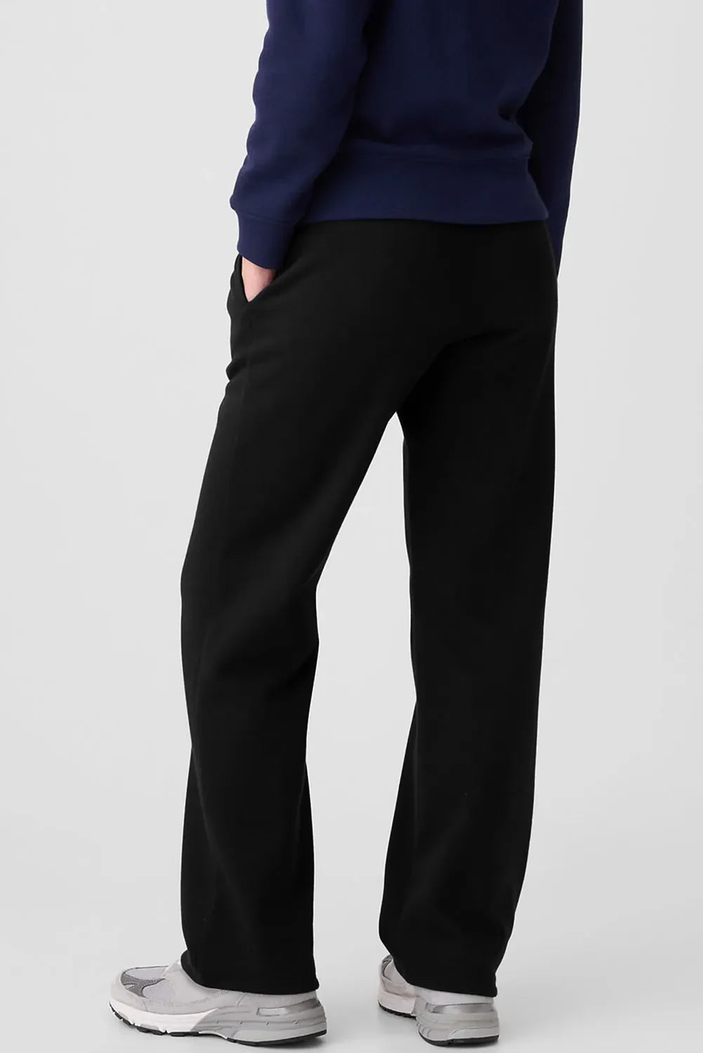 Women's Grey Drawstring Relaxed Fit Lounge Pants with Pockets - Image 11