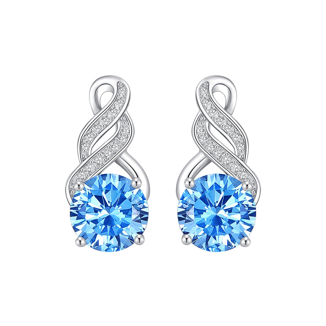 Cross Moissanite Earrings For Women
