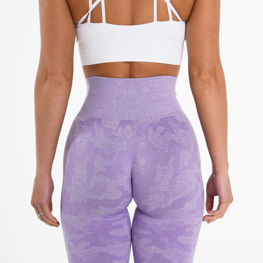 Snowflake Camouflage Seamless High Waisted Yoga Leggings
