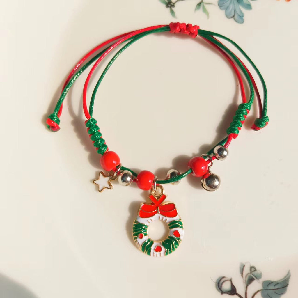 European And American Cross-border Hot Selling Christmas Bracelet Woven Bracelet Bracelet Christmas Gift Factory Supply