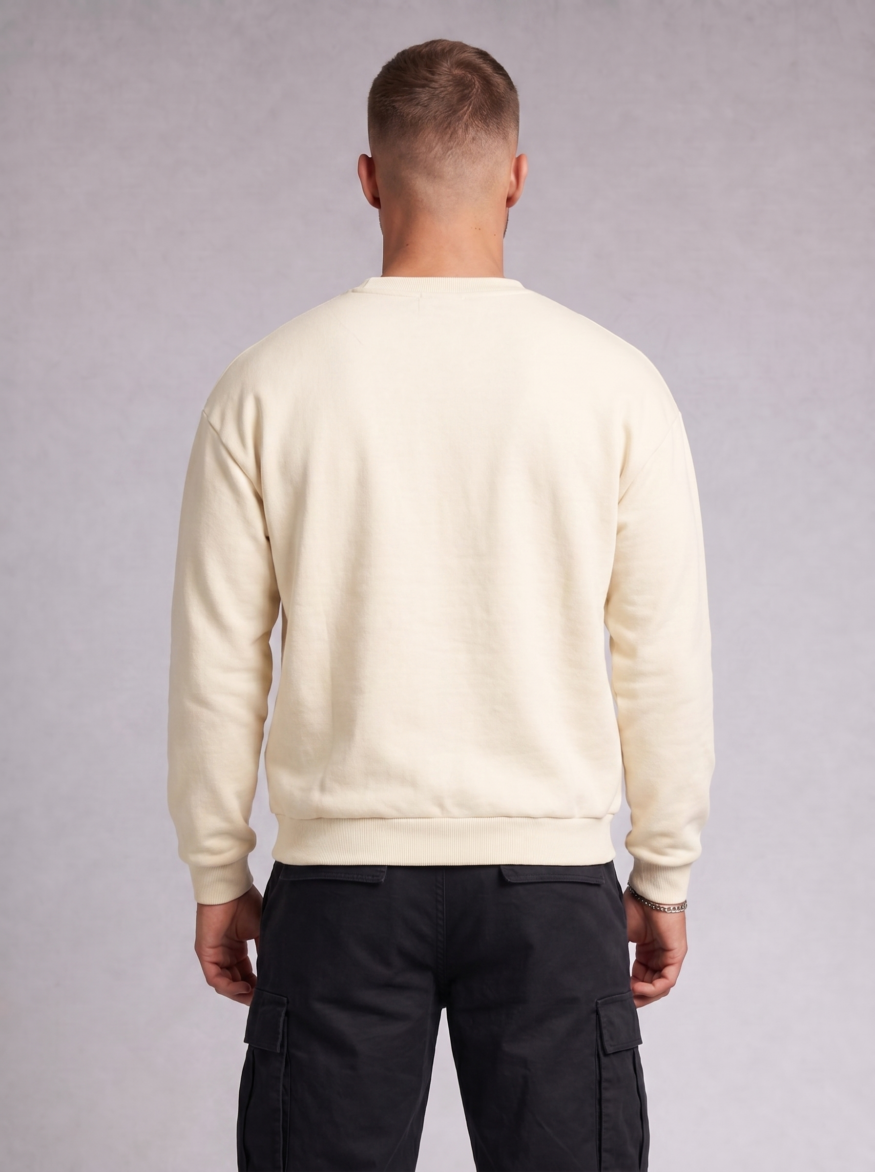 Club Collegiate Oversized Crewneck Sweatshirt in Cotton