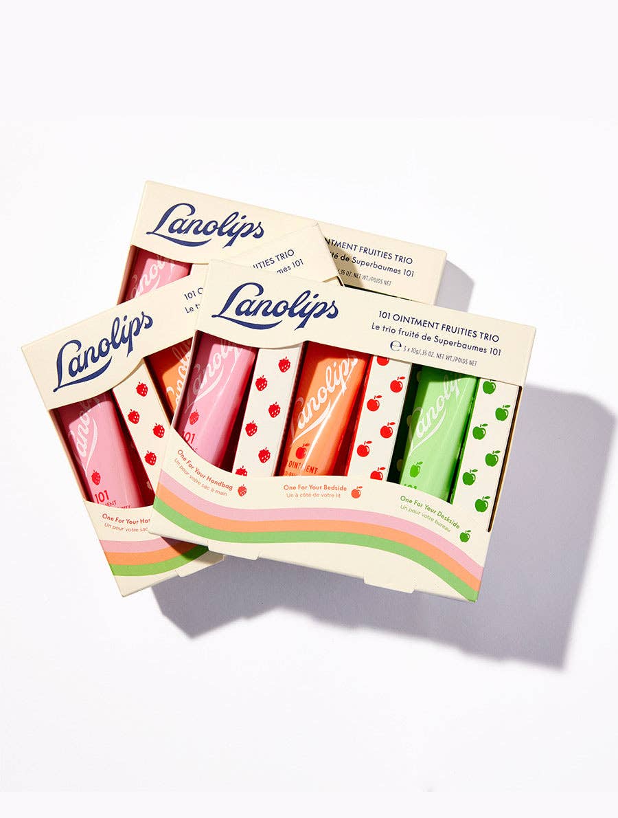 101 Ointment Fruities Trio: Hydrating Lanolin Lip Balm Multi-Pack