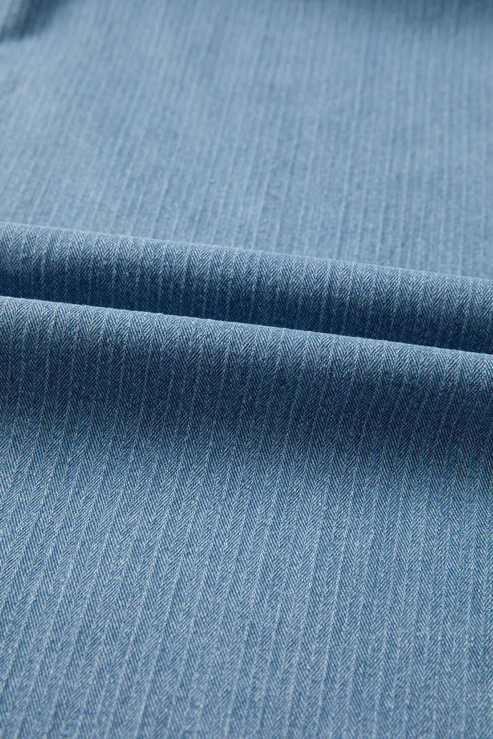 Plus Size Denim Textured Patch Pocket Jeans