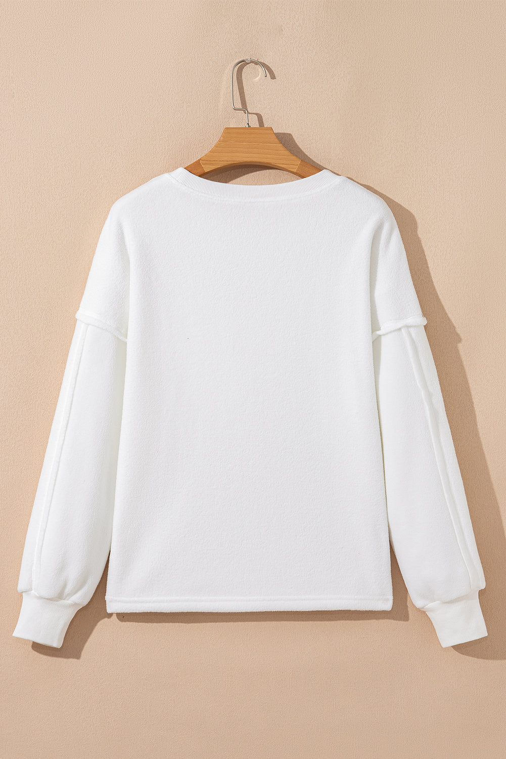 Solid Knit Reverse Seam Chest Pocket Sweatshirt
