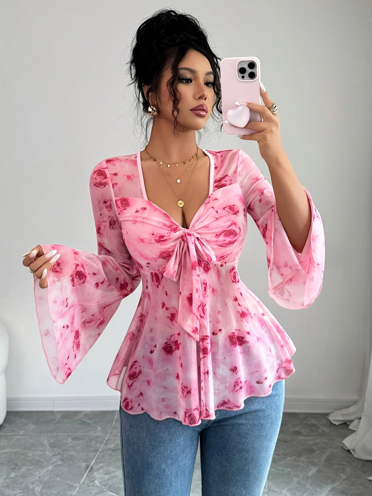 Women's Fashion Casual Printed Top