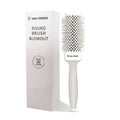 Grey 1.69in Professional Ceramic Ionic Round Hair Brush for blow drying