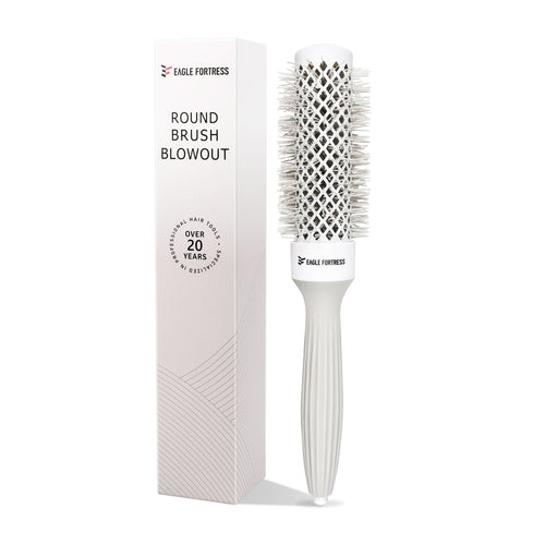 1.26 inch grey professional ceramic and ionic round hair brush