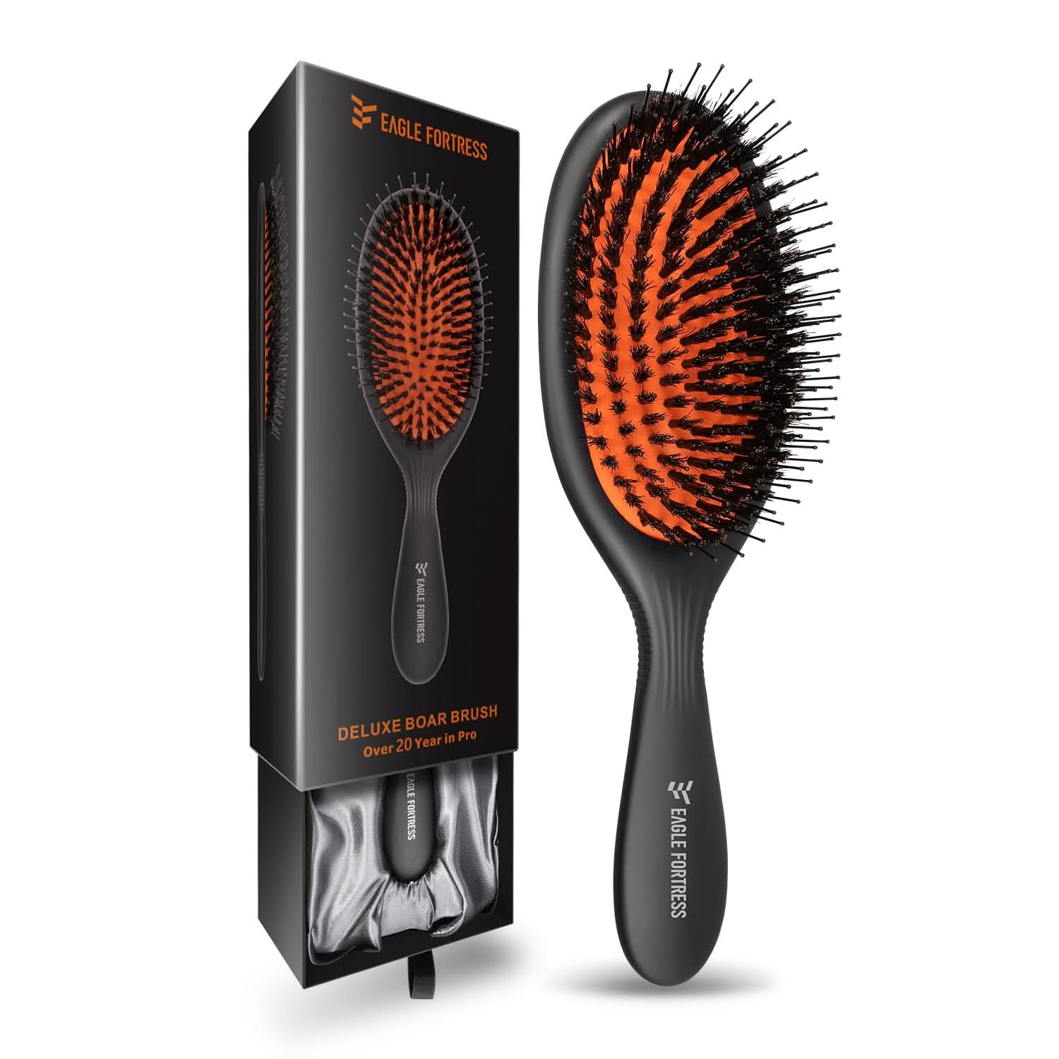 Professional Glidease SuperTip Pro hair brush with integrated nylon pins and molded ball tips for gentle detangling.