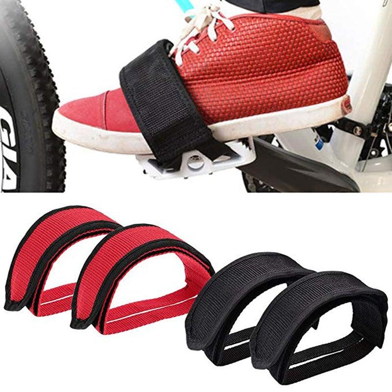 Universal Bicycle Pedal Straps, Adjustable Anti-Slip Toe Clips