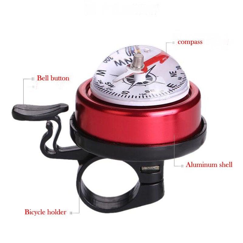 Aluminum Bicycle Handlebar Bell with Integrated Compass