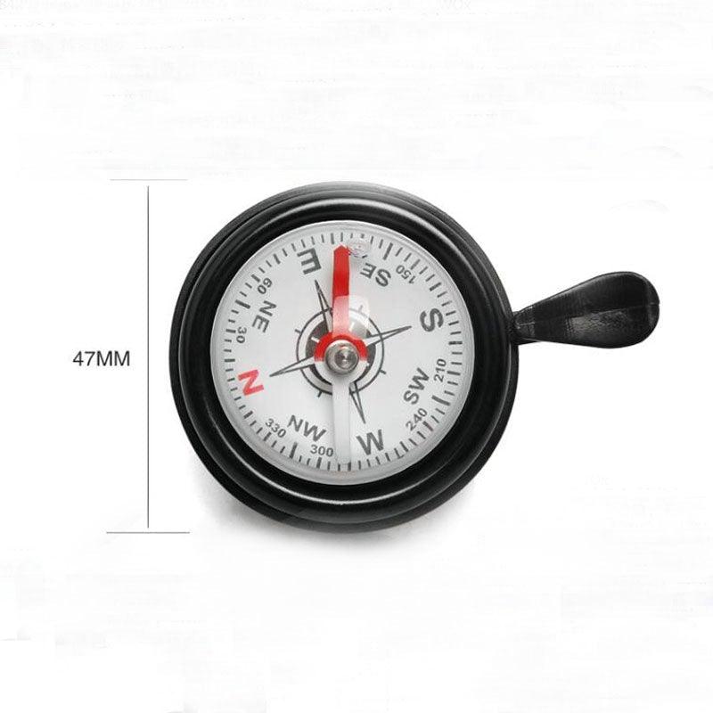 Aluminum Bicycle Handlebar Bell with Integrated Compass