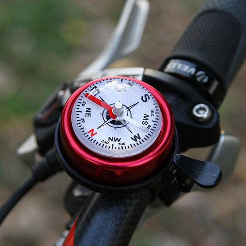 Aluminum Bicycle Handlebar Bell with Integrated Compass