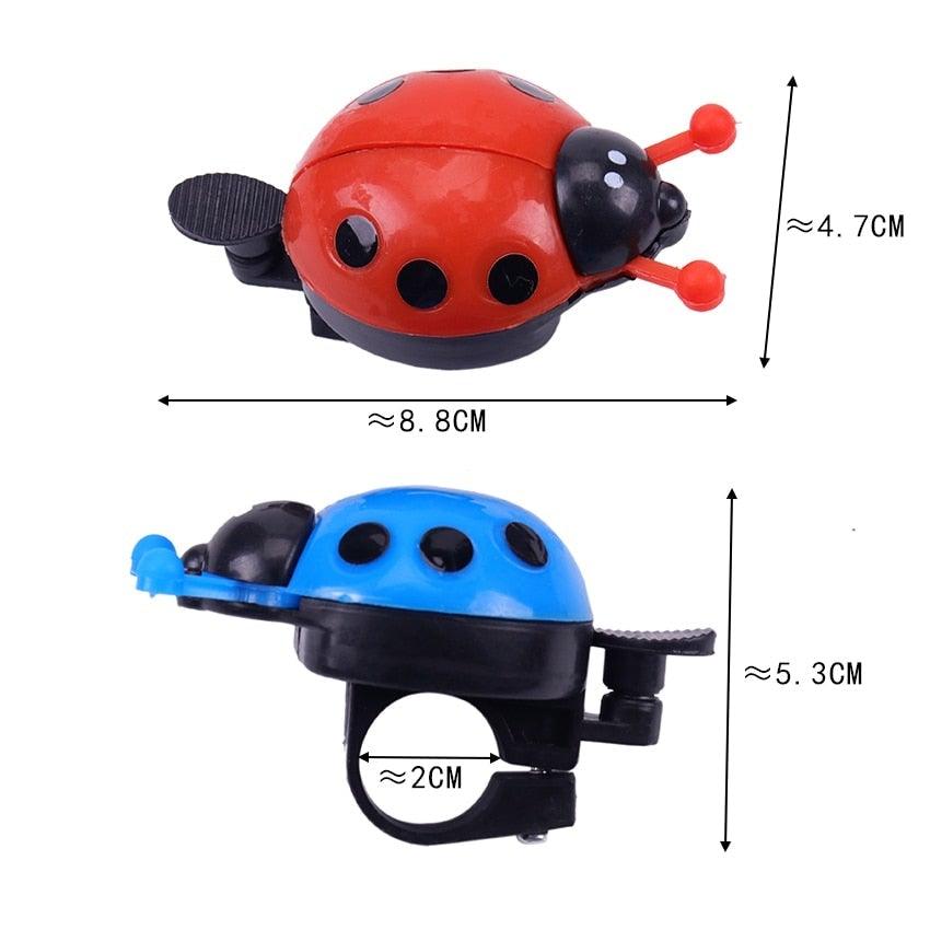 Cute Beetle Ladybug Bicycle Bell for Kids - Fun Cycling Horn