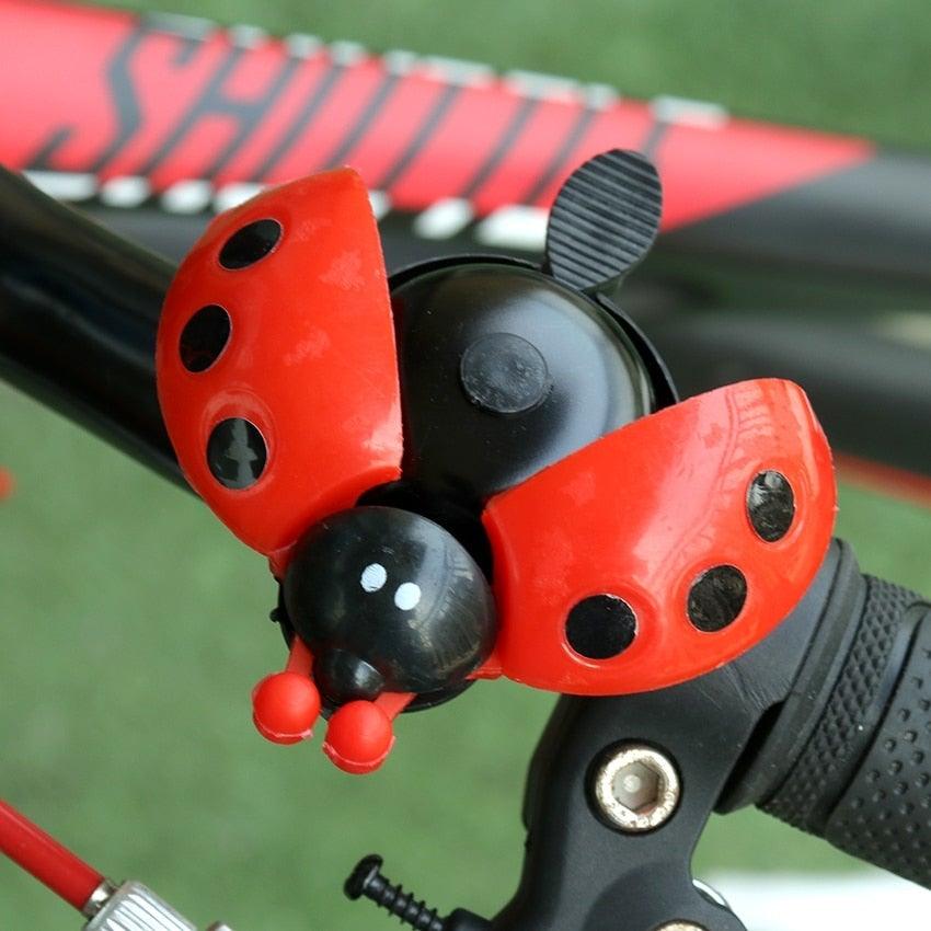 Colorful beetle-shaped ladybug bicycle bell for children's bikes
