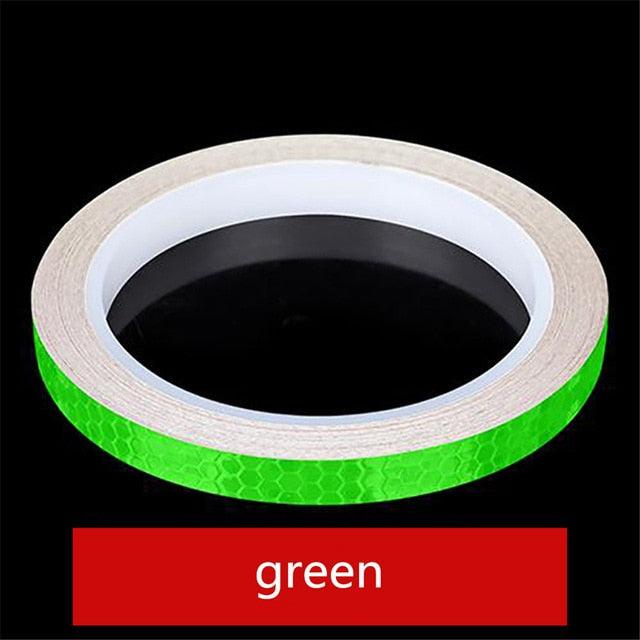 Reflective Wheel Rim Stripe Decal for Motorcycles and Bicycles