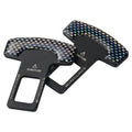 Universal Car Seat Belt Alarm Stopper - Carbon Fiber Metal Buckle