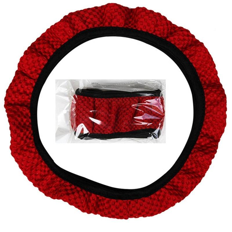 Universal Ice Silk Steering Wheel Cover Breathable Non-Slip Grip