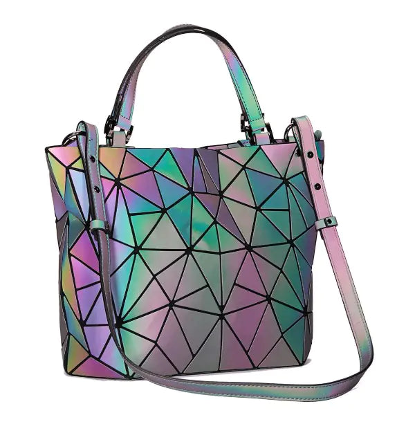 Geometric Laser Women's Handbag and Crossbody Bag