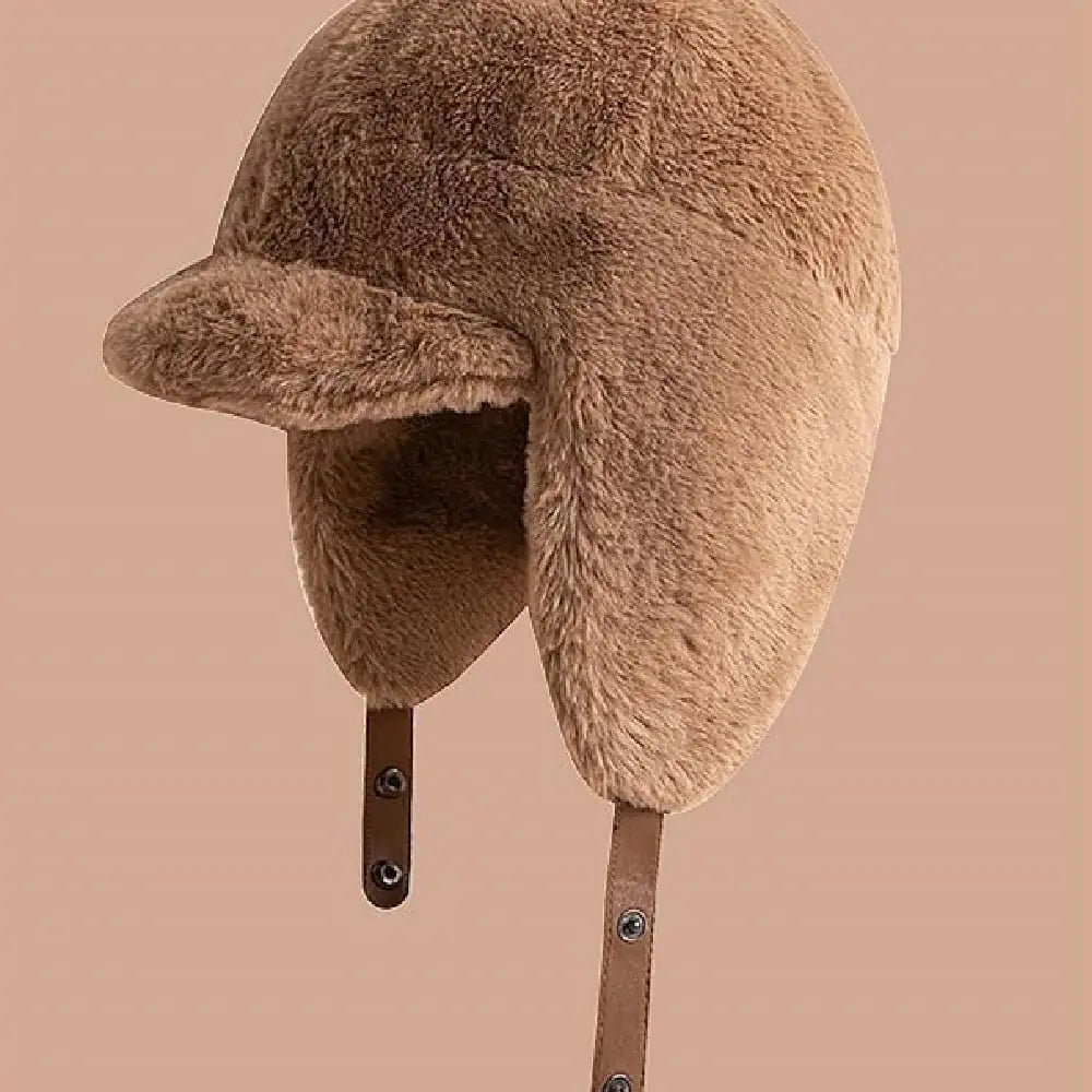 All-Match Warm Hat with Mink-Like Flight Design
