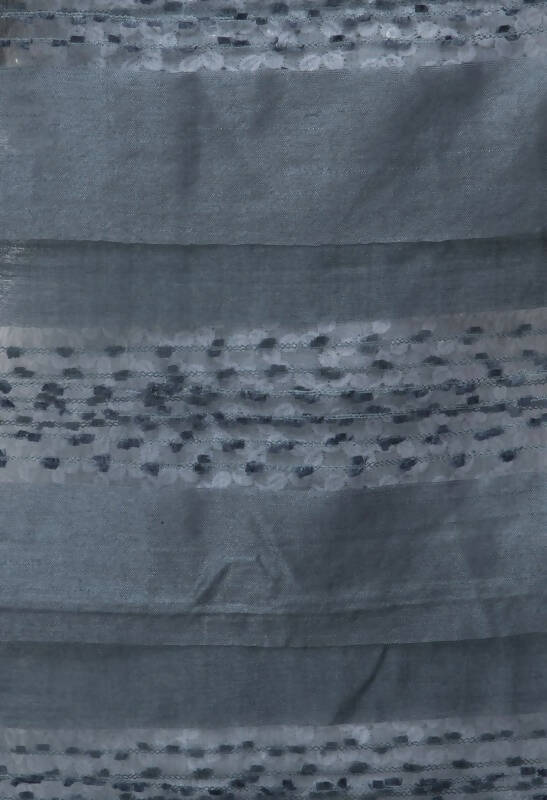 Gray Cotton Dupatta with Payal Design