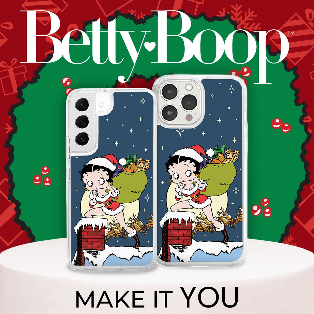Betty Boop Happy Holidays HD Apple iPhone 15 Series Mag-Safe Phone Case