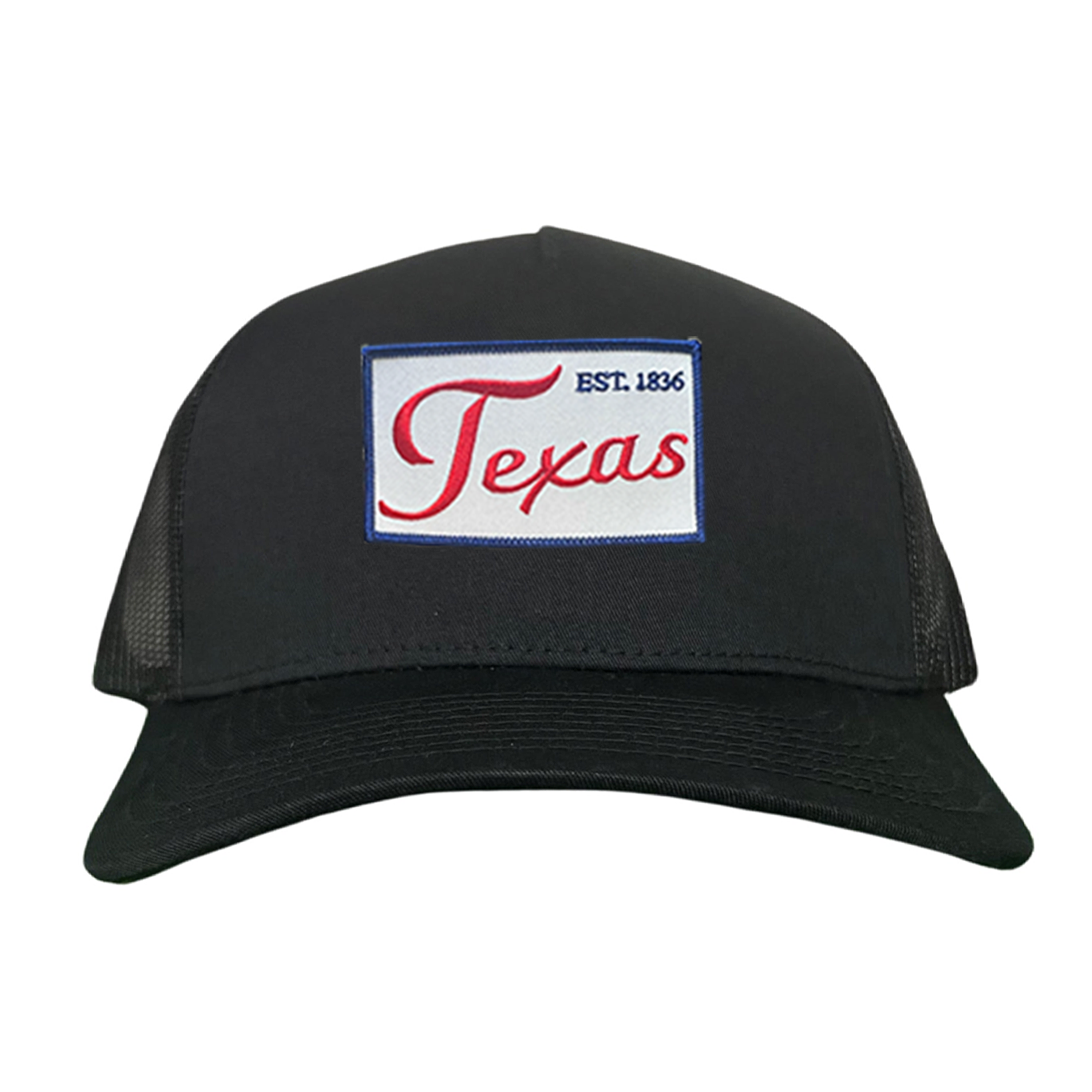 Texas EST 1836 Script Hat - Mesh Snapback, Dad or Rope Style