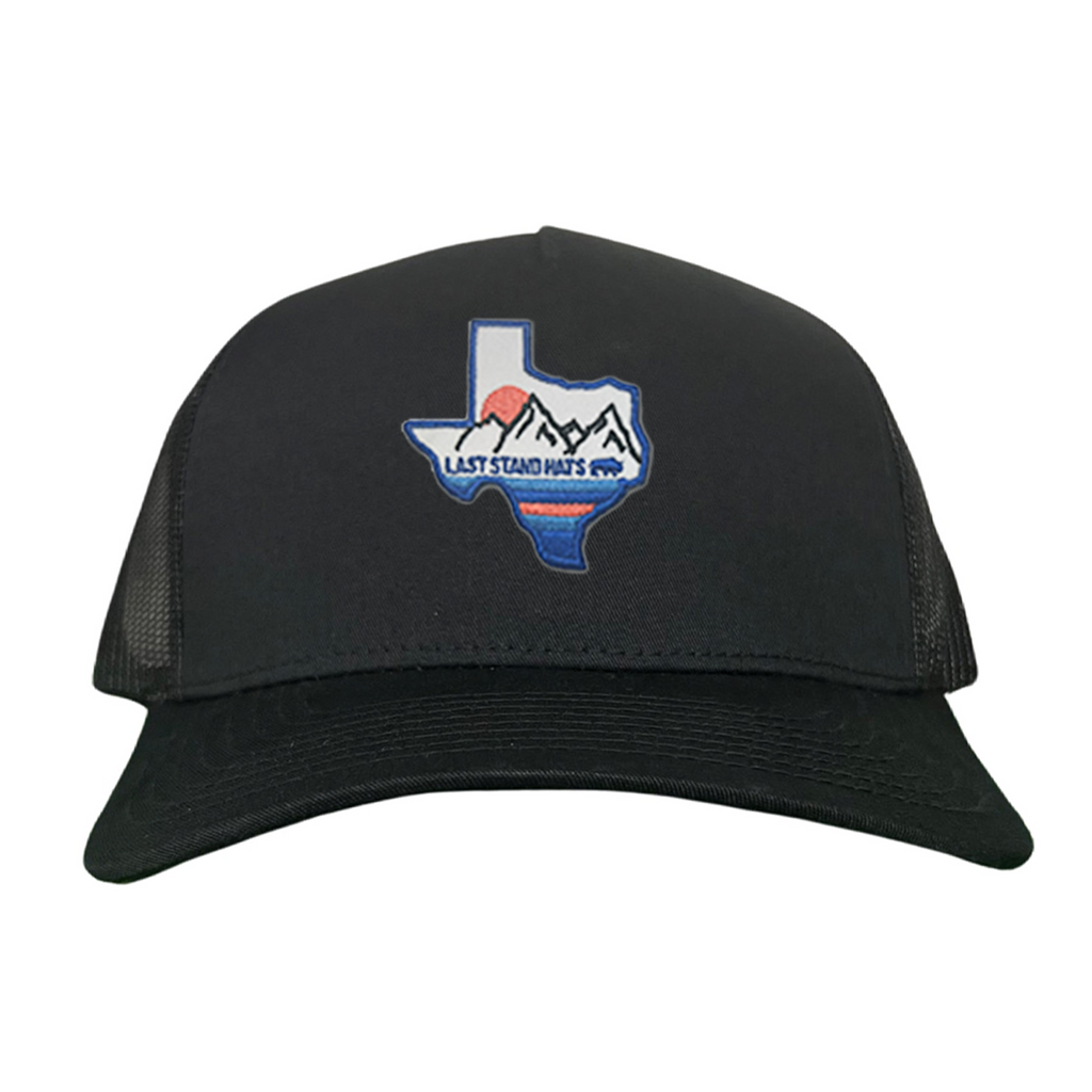 Texas Mountains Blue Graphic Hat - Classic Casual Cap