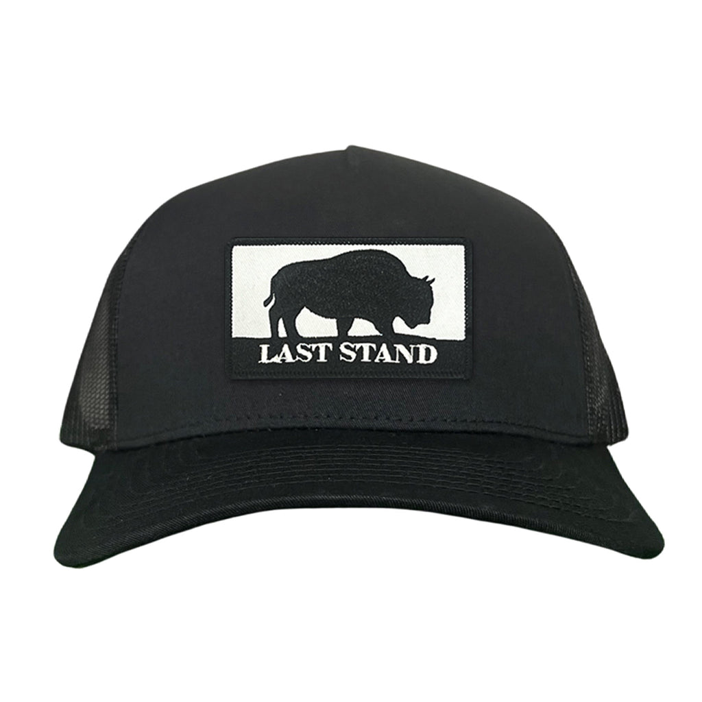 Bison Graphic Curved Bill Trucker Hat Mesh Snapback Cap