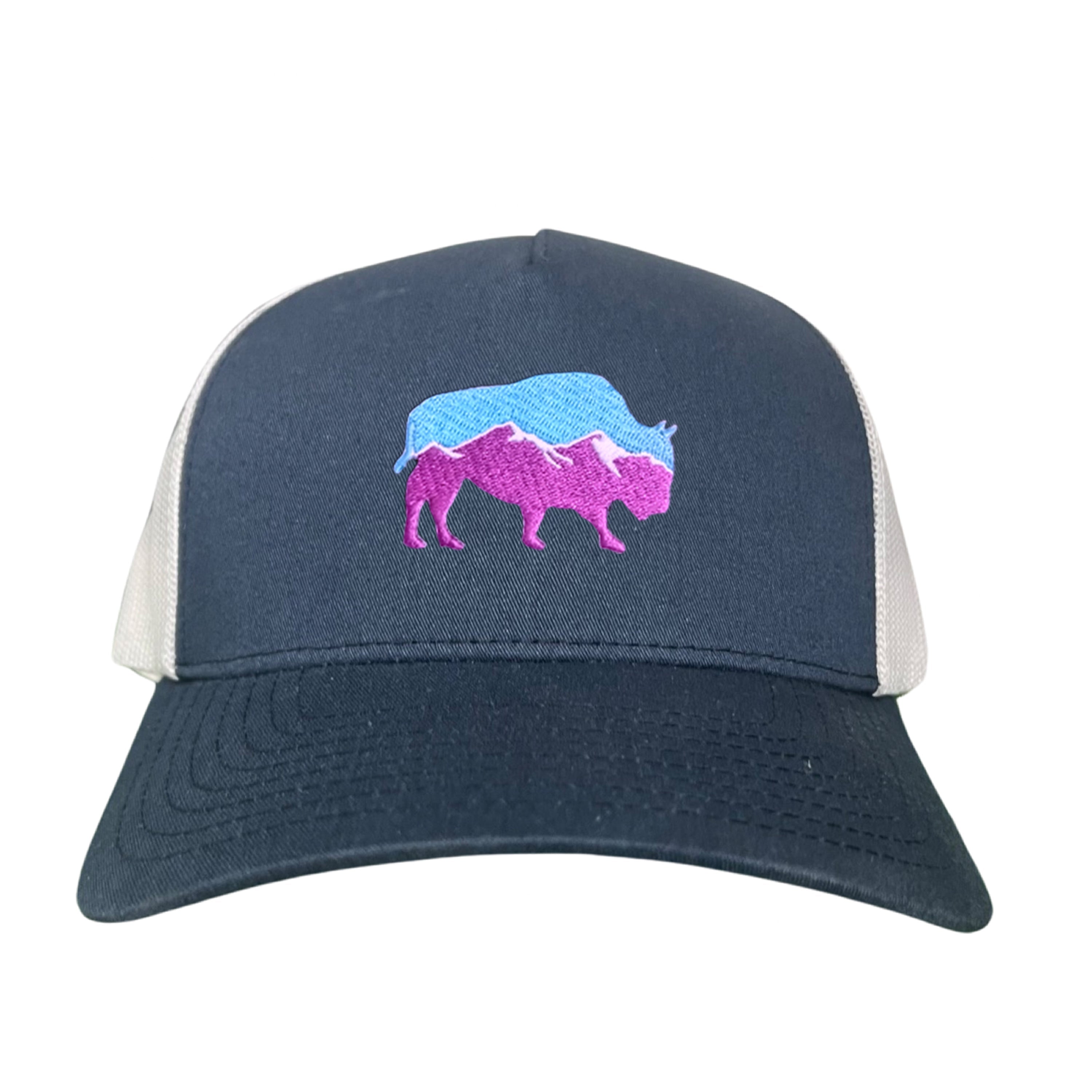 Mountain Bison Patch Outdoor Casual Baseball Hat