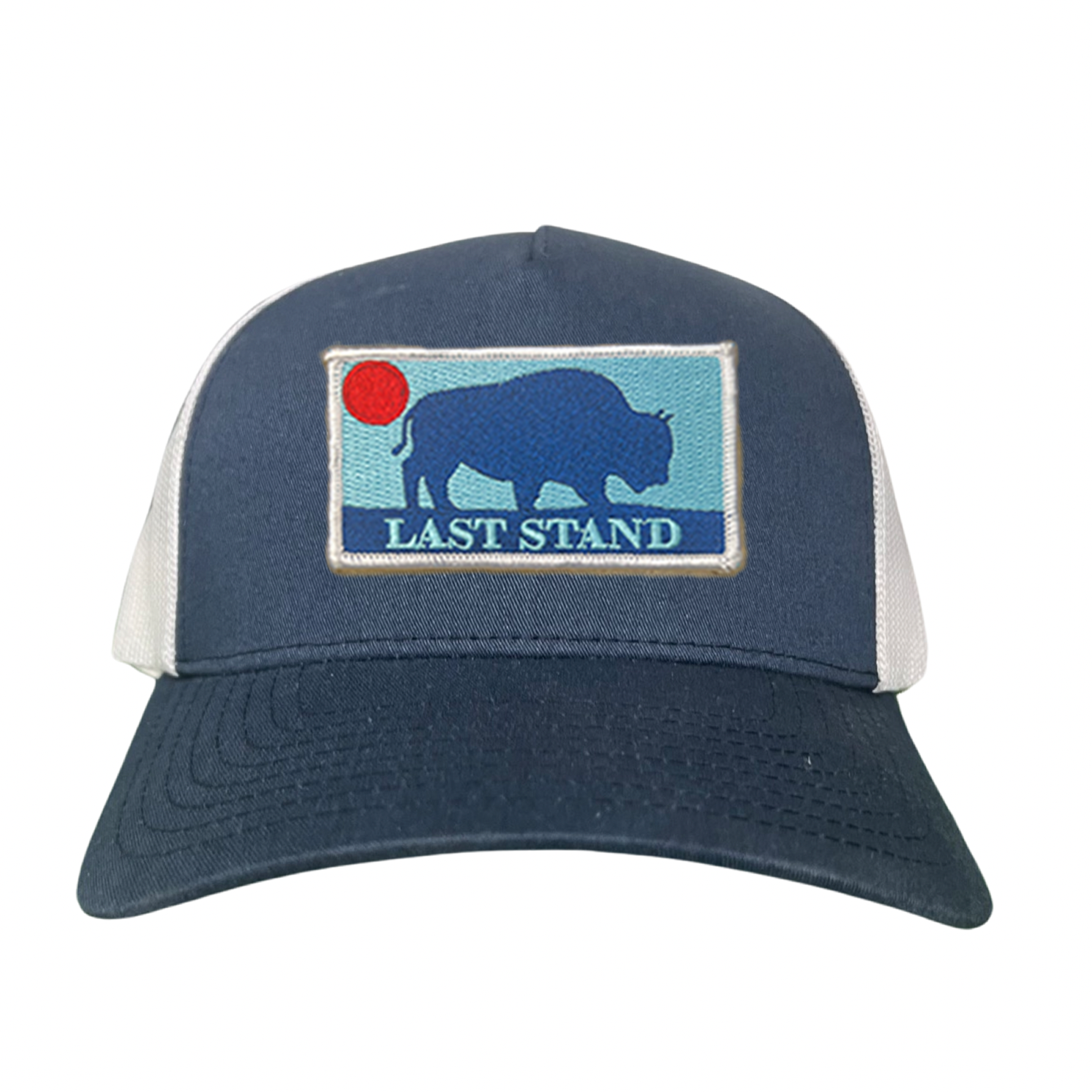 Bison Sunset Baseball Cap - Mountain Outdoors Snapback Hat