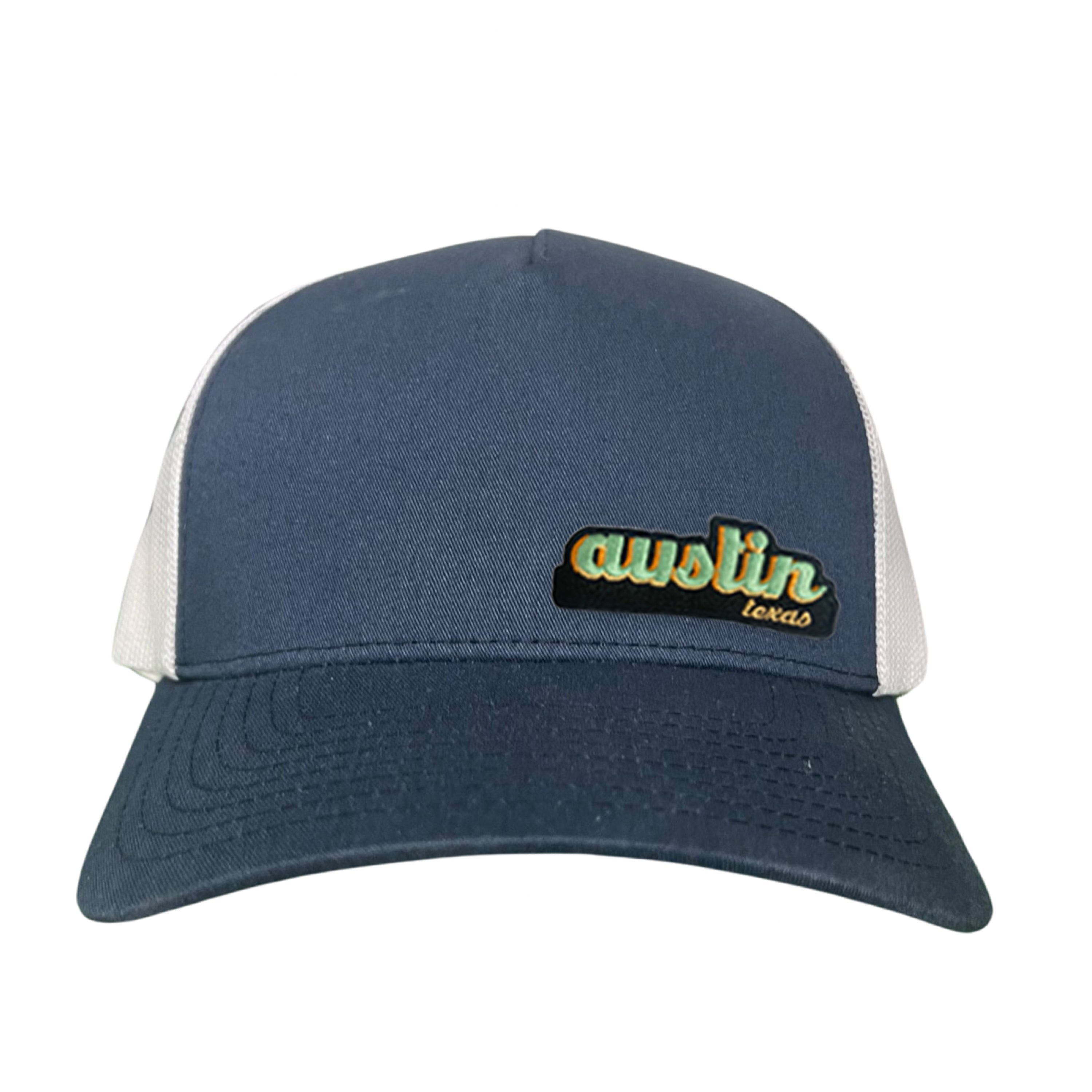 Last Stand Austin Texas Cut Out Patch Trucker Hat