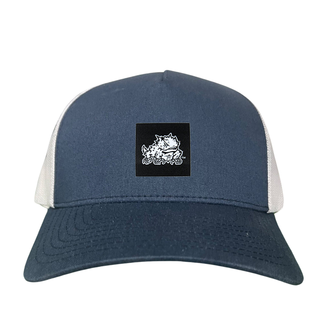 TCU Horned Frog Logo Black Label Hat - Adjustable Snapback & Trucker