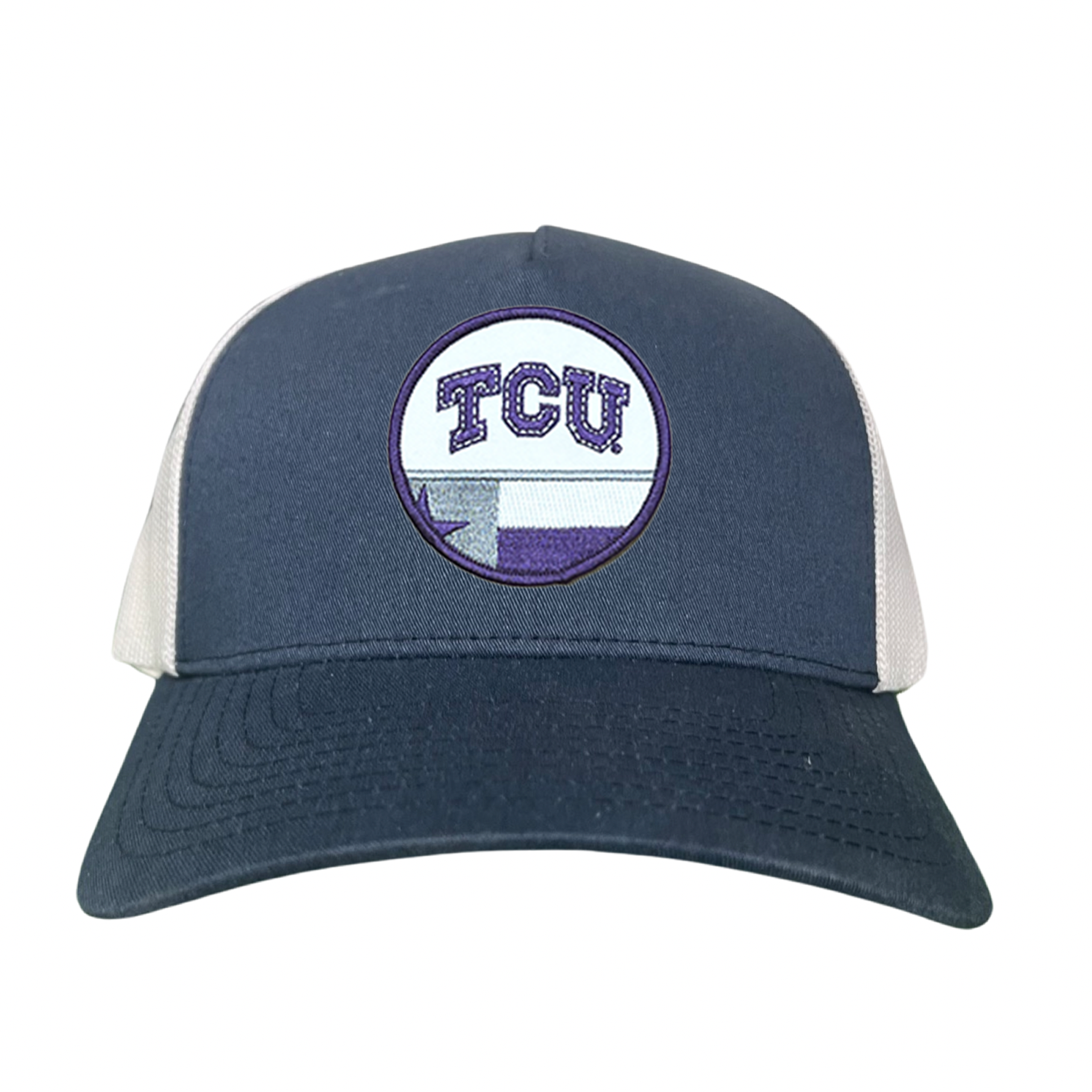 TCU Logo and Texas State Flag Patch Baseball Hat