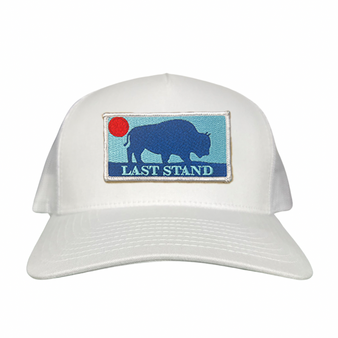 Bison Sunset Baseball Cap - Mountain Outdoors Snapback Hat