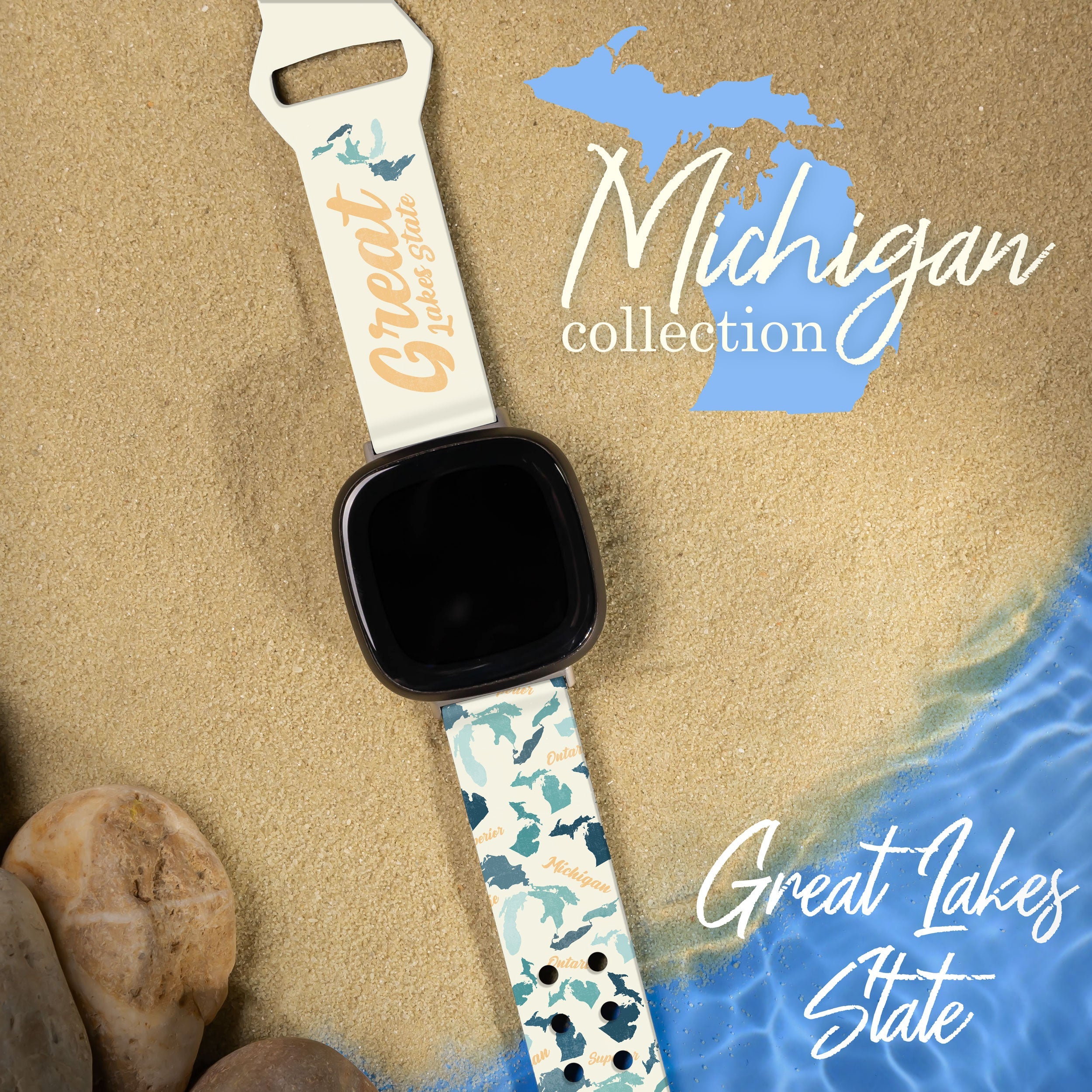 Michigan HD Fitbit Versa 3 & Sense 1 Watch Band