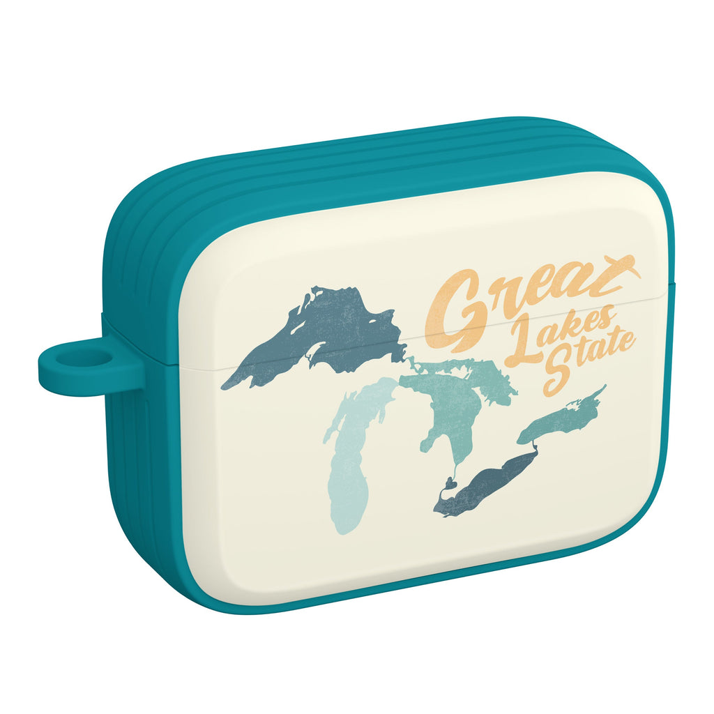 Michigan State Map Case for Apple AirPods Pro 1 and 2 Covers