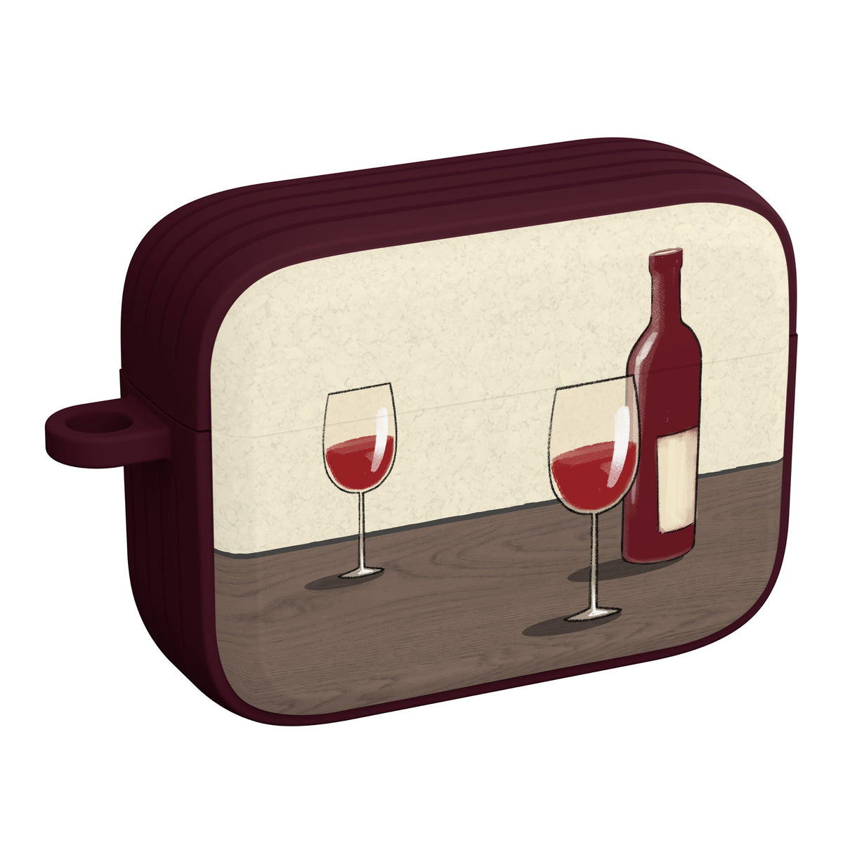 Wine, Beer & Booze AirPods Pro 1 & 2 Protective Case with Carabiner