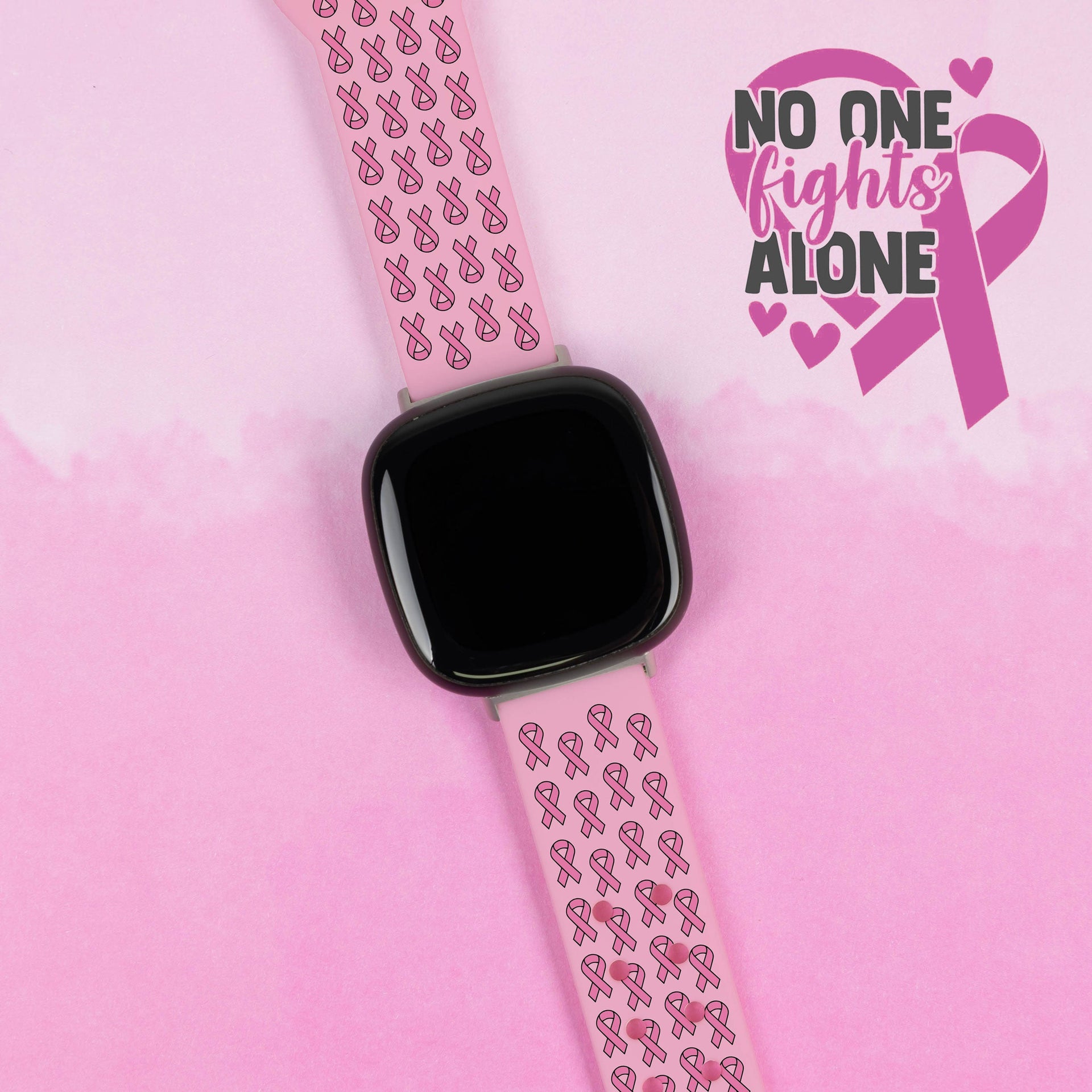 Breast Cancer Awareness HD Fitbit Versa 3 & Sense 1 Watch Band
