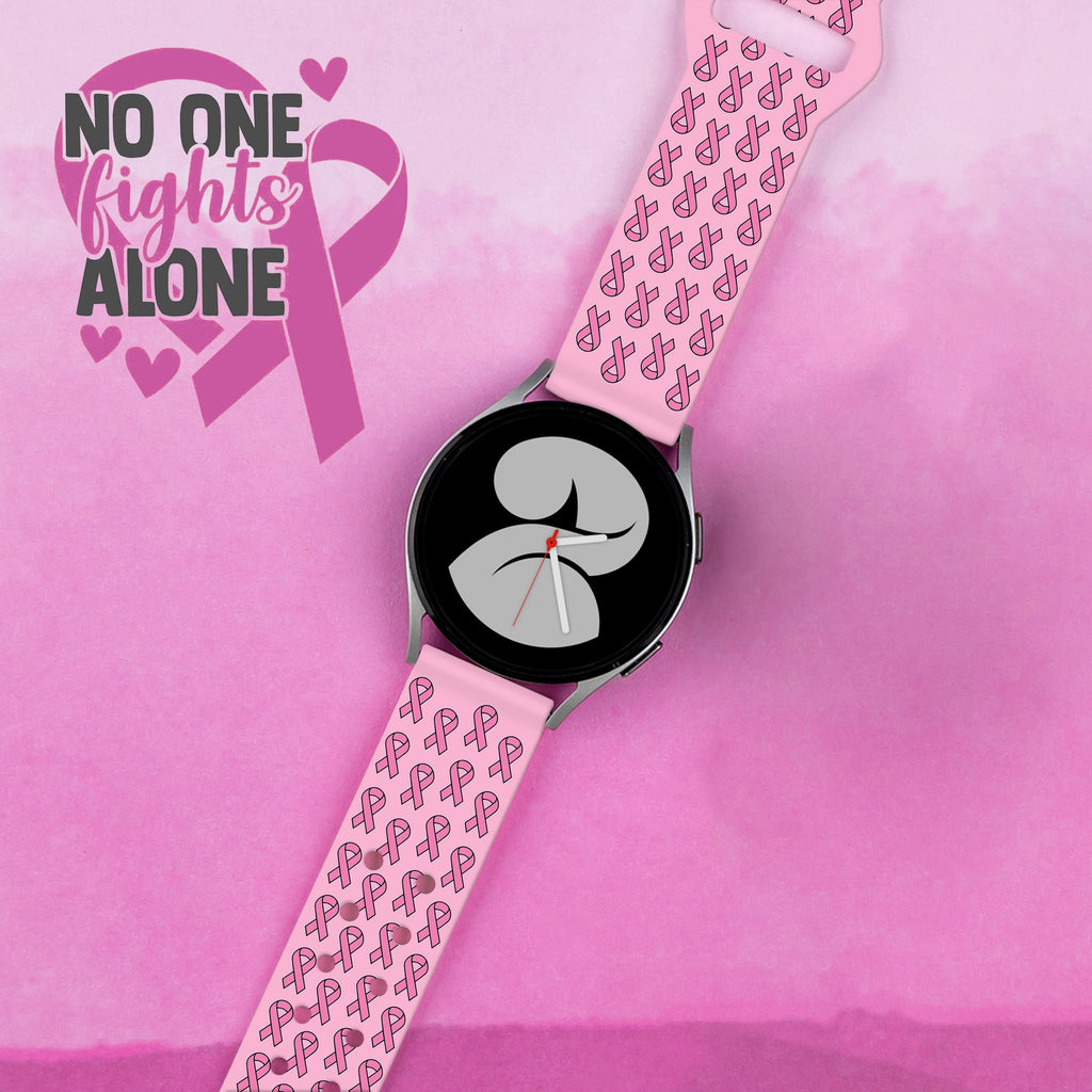 Breast Cancer Awareness HD  Watchband for Samsung, Garmin, Fossil, and More