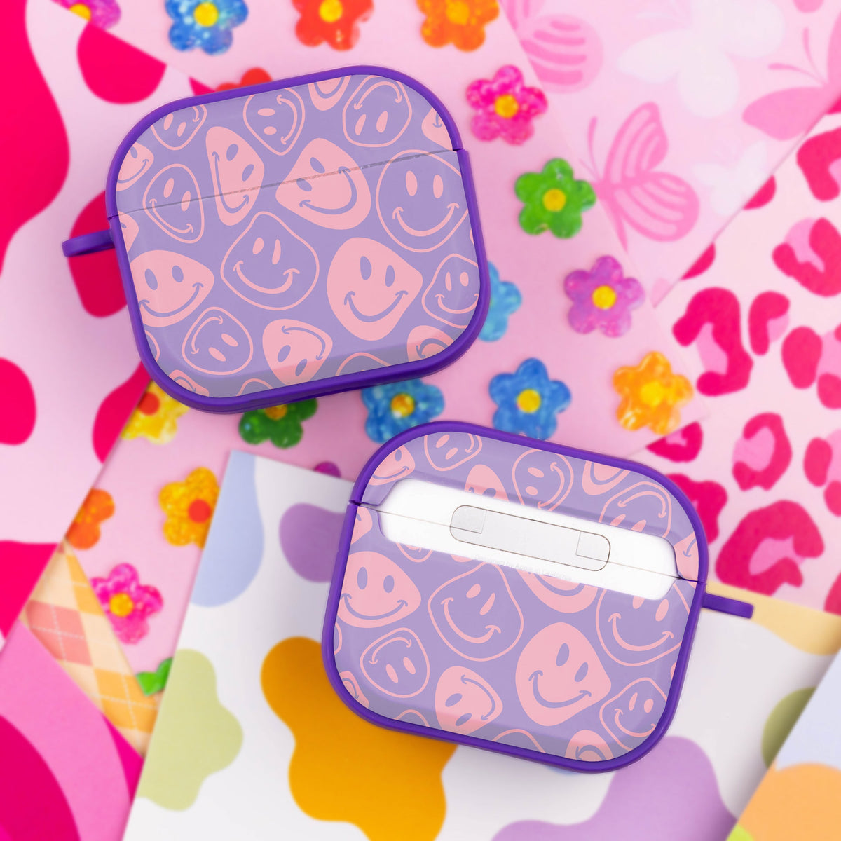 Y2K Pink Heart Pattern Case Cover for Apple AirPods Gen 3 - Image 9
