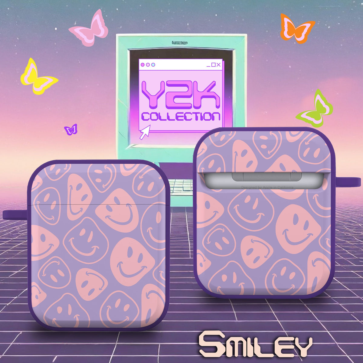 Y2K Smiley AirPods Case Gen 1 & 2 - Retro Collection