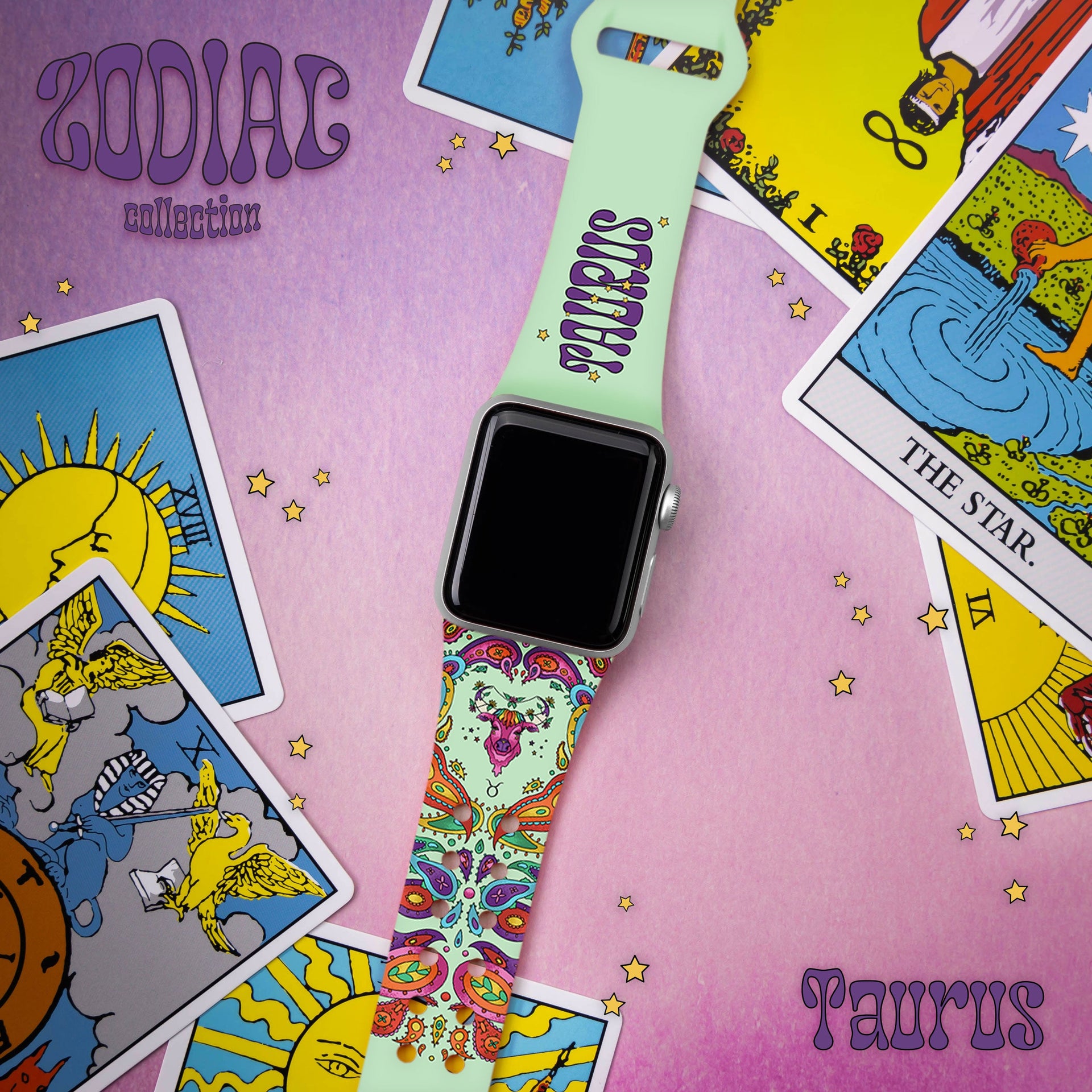 Zodiac Collection HD Apple Watch Band with Psychedelic Art