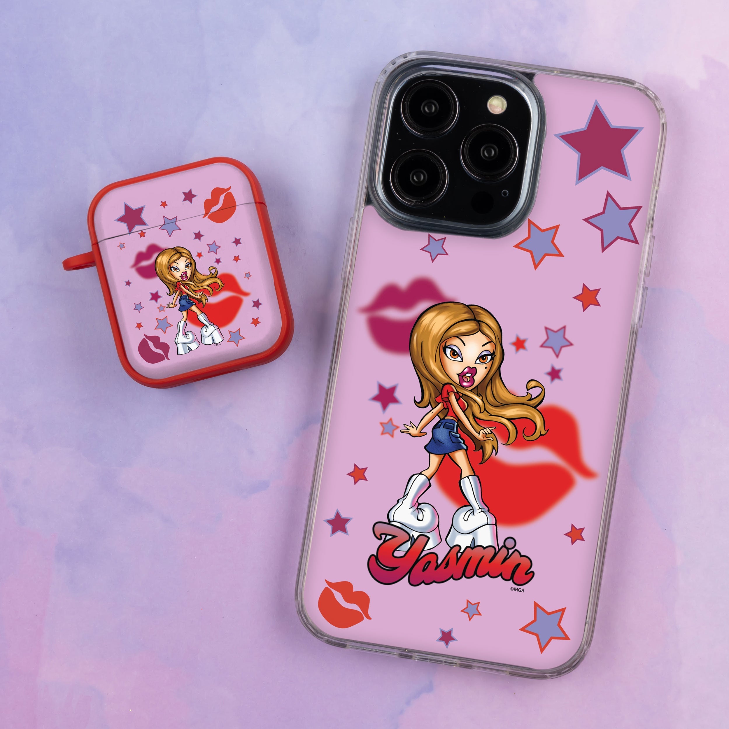 Bratz® Passion For Fashion HD Apple iPhone 13 Mag-Safe Phone Case and AirPods Gen 1 & 2 Combo Package