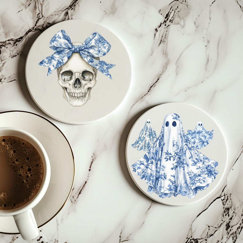 Chinoiserie Halloween Coasters