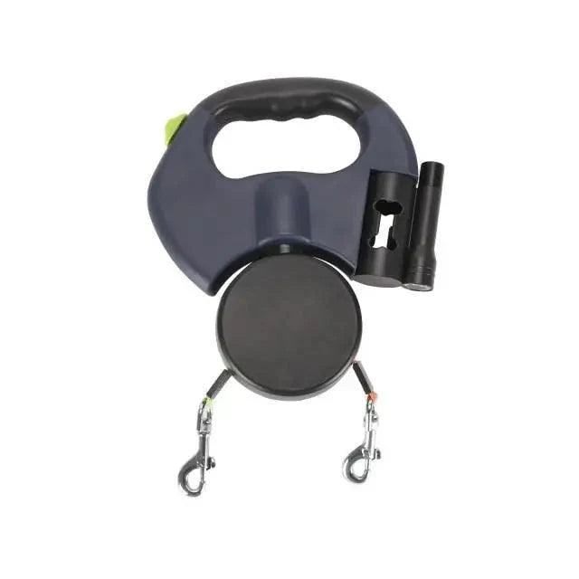 Retractable Dual Dog Leash for Walking Two Pets Simultaneously