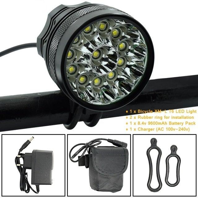 2-in-1 LED Bike Headlight High-Lumens Cycling Front Light