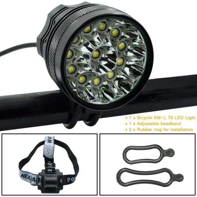 2-in-1 LED Bike Headlight High-Lumens Cycling Front Light