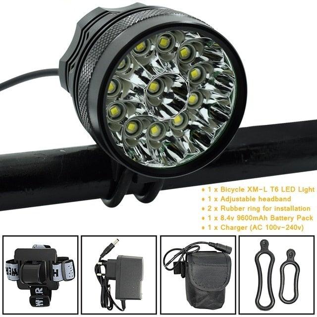 2-in-1 LED Bike Headlight High-Lumens Cycling Front Light