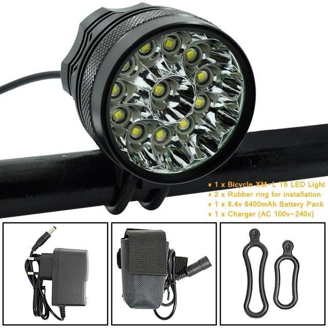 2-in-1 LED Bike Headlight High-Lumens Cycling Front Light